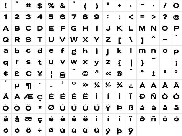 Reservation Wide Black Character Map