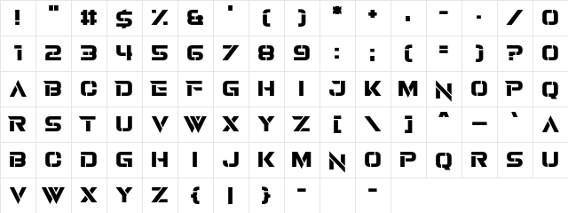 Revamped Regular Character Map Revamped Regular Character Map