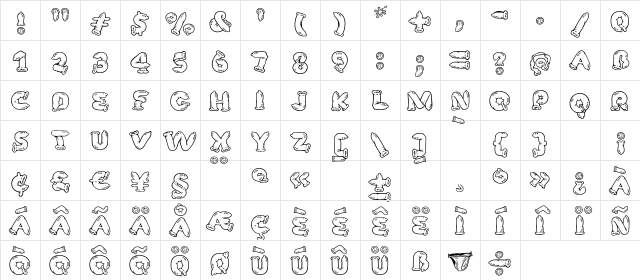 SafeFontGD Regular Character Map SafeFontGD Regular Character Map