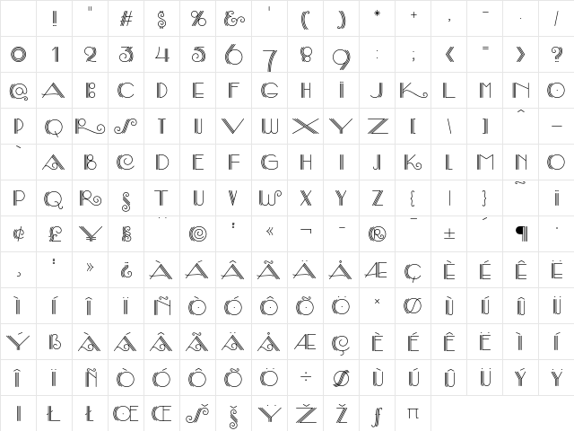 Samba LT Std Bold Character Map Samba LT Std Bold Character Map