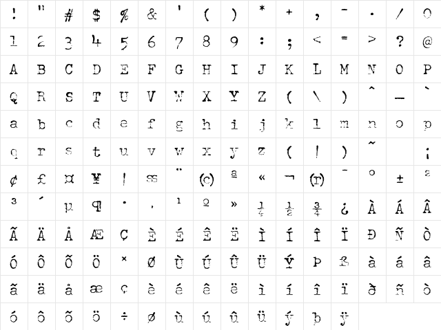 SchmutzICG Corroded Character Map SchmutzICG Corroded Character Map