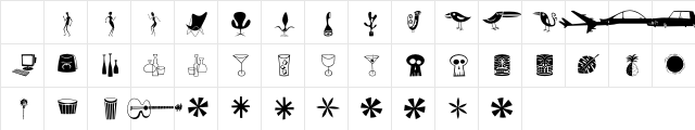 Shag-Shagbats Regular Character Map