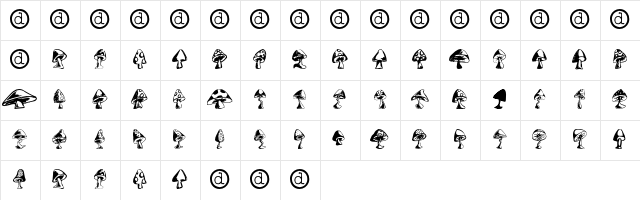 Shrooms Regular Character Map Shrooms Regular Character Map