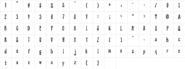 AddJazz Regular Character Map AddJazz Regular Character Map