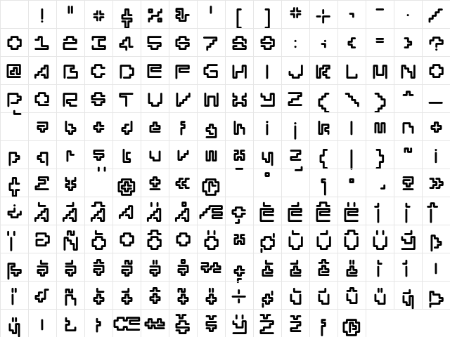 Silesia Bold Character Map Silesia Bold Character Map