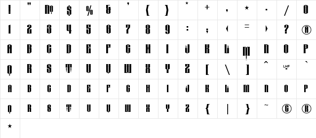 LHF Conclave ROUND reg Regular Character Map