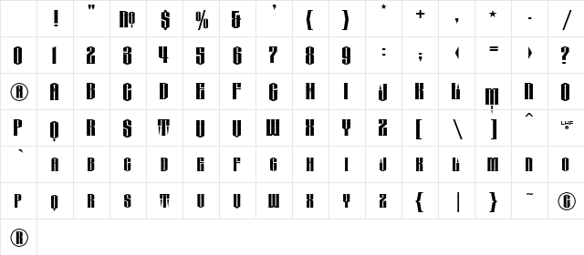 LHF Conclave Regular Character Map