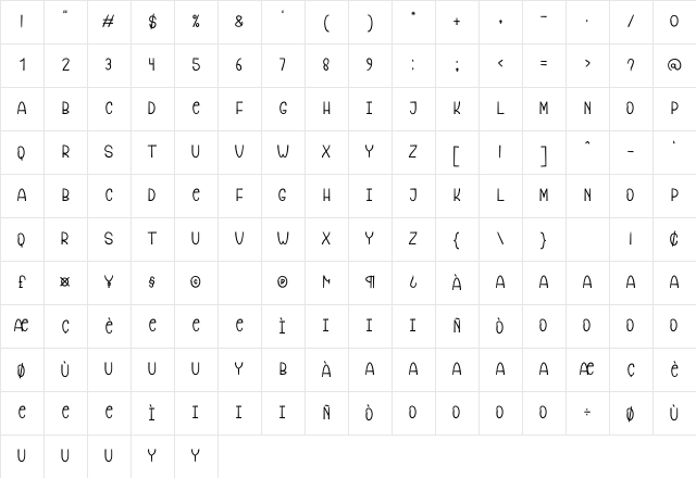 Snake Demon Regular Character Map Snake Demon Regular Character Map