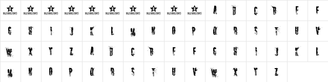 SNIPER Regular Character Map