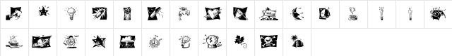 Starman Regular Character Map