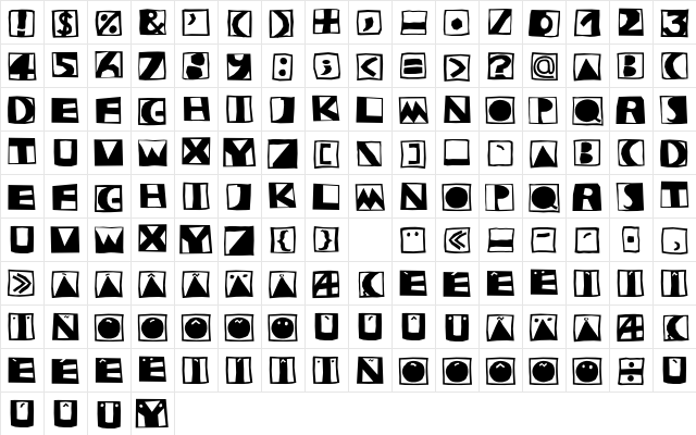 Stempel LT Std 1 Regular Character Map