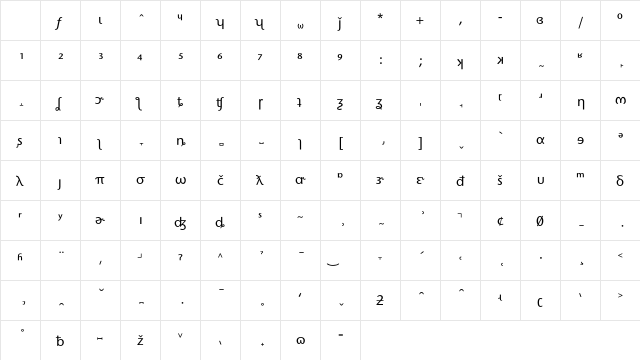 StoneSansPhonEF MedPlus Character Map StoneSansPhonEF MedPlus Character Map