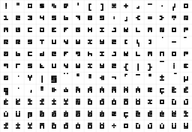 Styl Regular Character Map