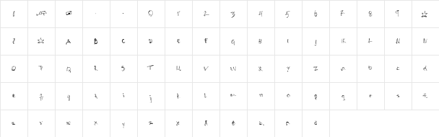 Addiction Regular Character Map