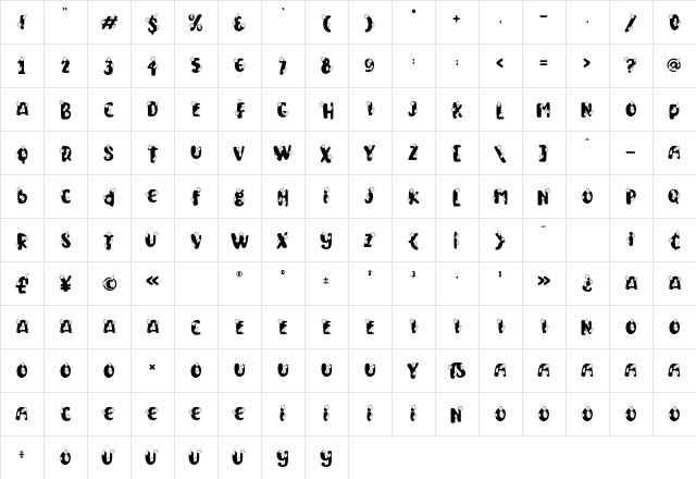 Thanksgiving Joy Leaf Character Map