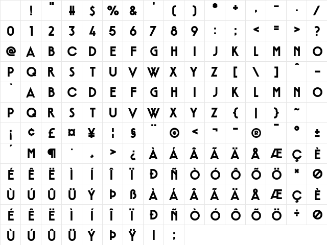 The Visitor Regular Character Map The Visitor Regular Character Map