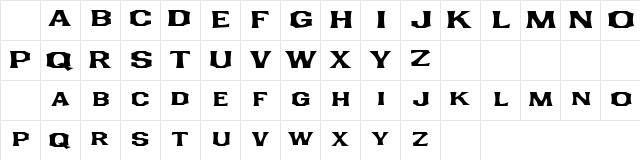 LHF Smalts Regular Character Map LHF Smalts Regular Character Map