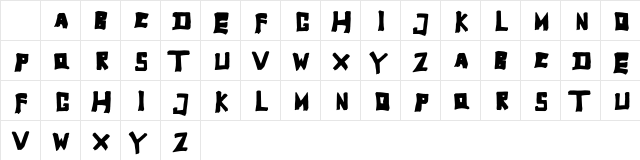 TobyFont Full Character Map TobyFont Full Character Map