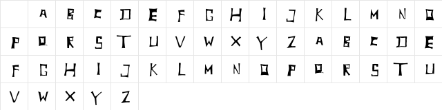 TobyFont Inside Character Map TobyFont Inside Character Map