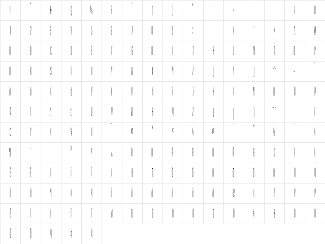 Typeface FourOne Character Map Typeface FourOne Character Map