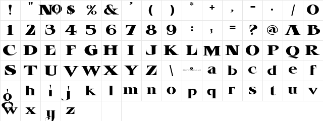 LHF Esoteric New REG Regula Character Map