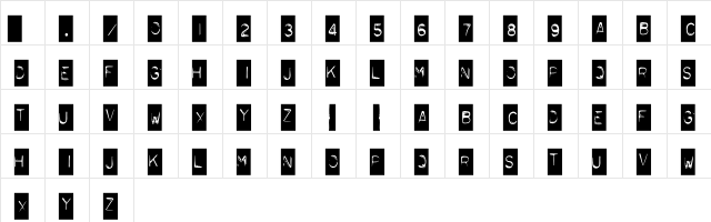 Typo NegativeDistressed Character Map