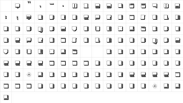 UltraSquared Shadow Character Map