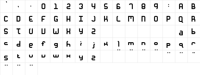 Unionform Regular Character Map Unionform Regular Character Map