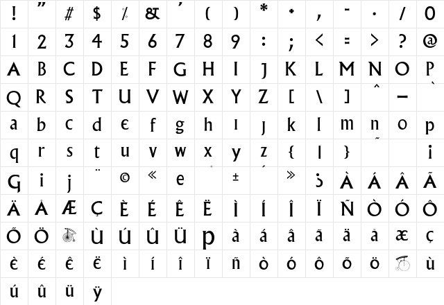 Village Plain Character Map