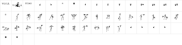 Voila Slims Character Map