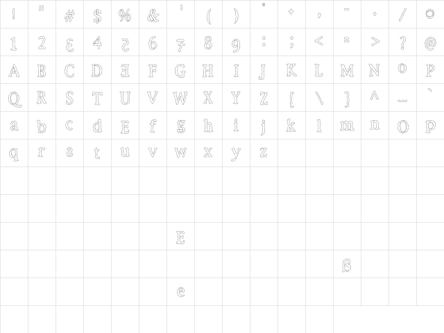 VTEbola Sudan Character Map