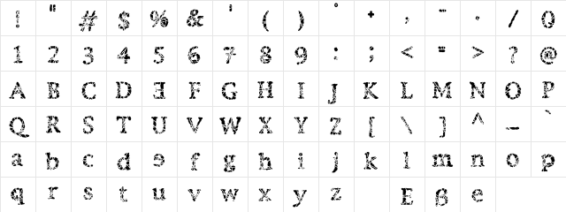 VTEbola Zaire Character Map