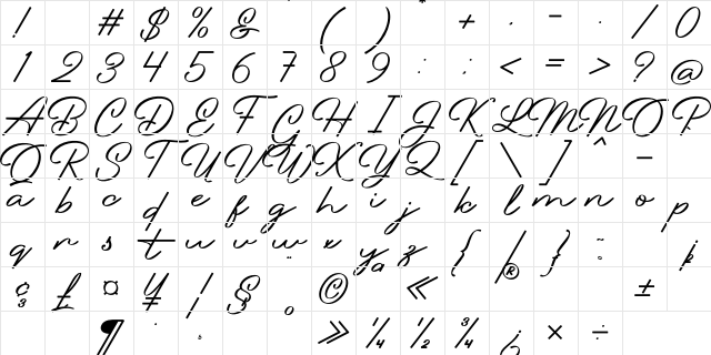 Waiting Awakmu Regular Character Map