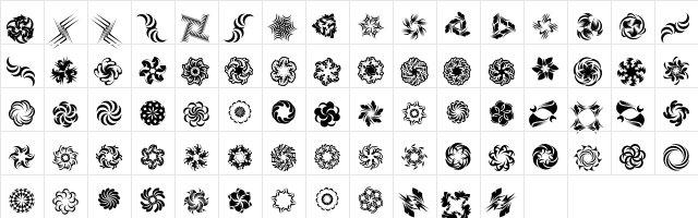 Whirligig Two Character Map