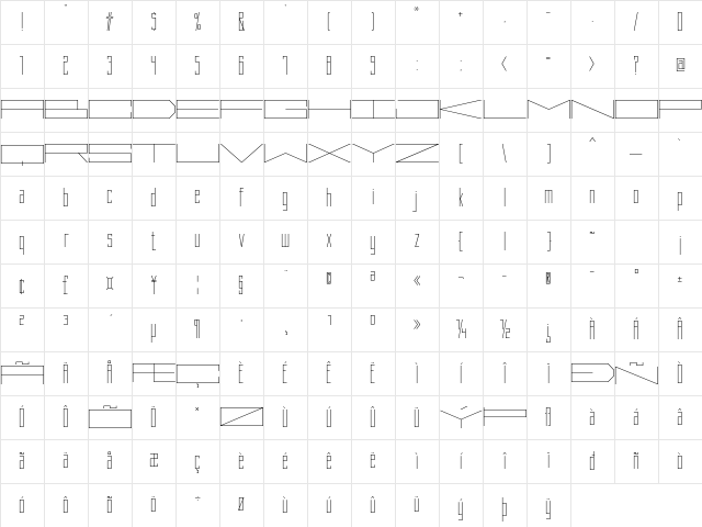 Why Square IN LT Std Ultra Light Character Map Why Square IN LT Std Ultra Light Character Map