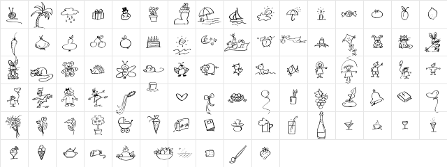 Wiesbaden Swing Dingbats Character Map