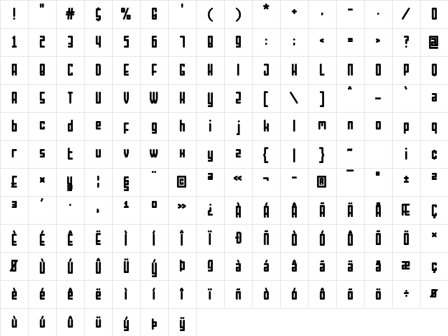 Wintermesh Black Character Map Wintermesh Black Character Map