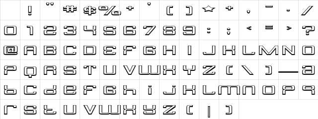 Yadou Regular Character Map Yadou Regular Character Map