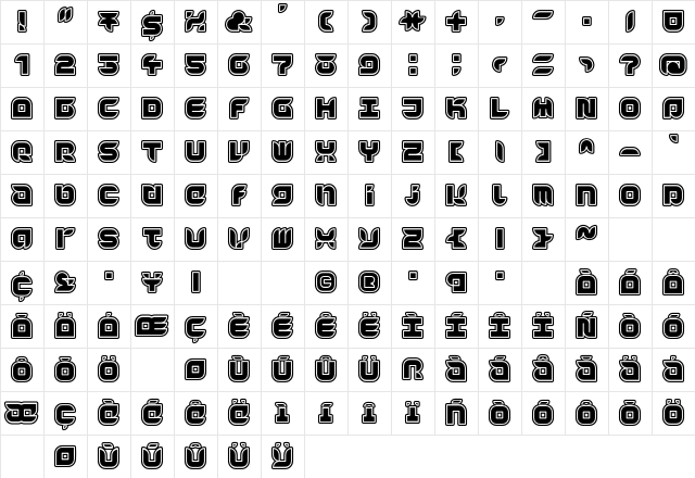 Yr72 Inline Character Map