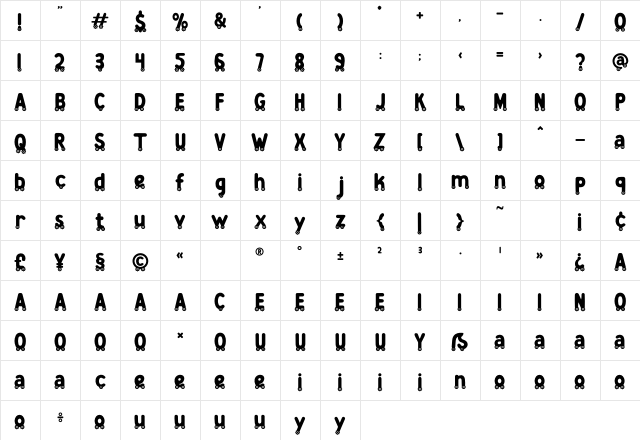 Zany Route Tire Character Map
