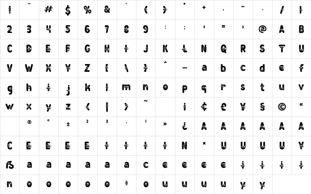 Zany Route Train Character Map