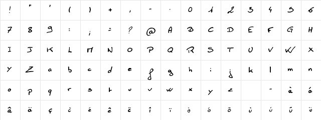 Boluge Regular Character Map Boluge Regular Character Map