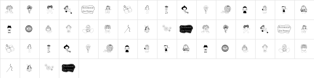 BonecaS de Pano Regular Character Map
