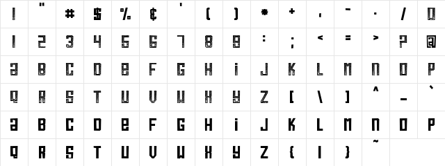 BooBooKitty Regular Character Map