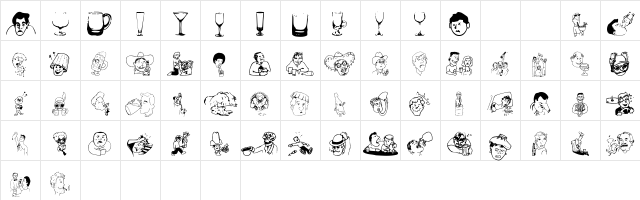 BoozeBats Regular Character Map BoozeBats Regular Character Map
