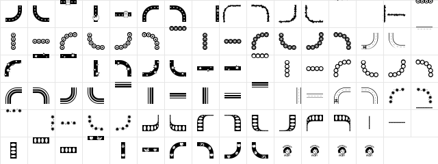BorderMon Series 1 Character Map