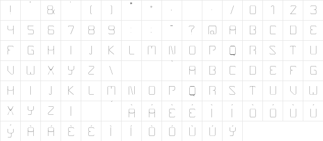 Boulder Regular Character Map Boulder Regular Character Map