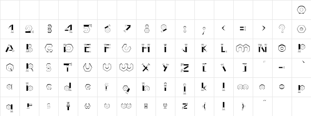 Boulons Tryout Regular Character Map Boulons Tryout Regular Character Map