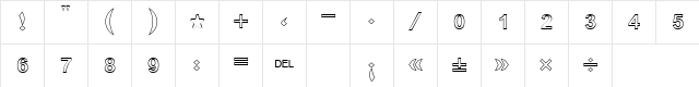 Boutros Ads Outline Bold Character Map Boutros Ads Outline Bold Character Map