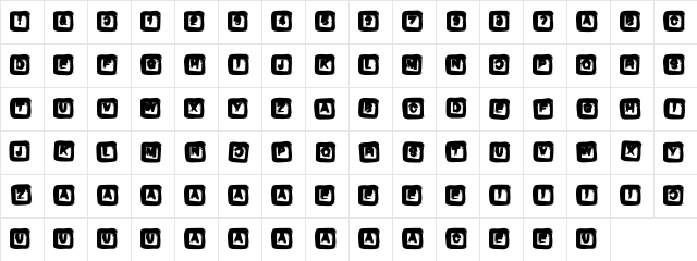 Box Regular Character Map